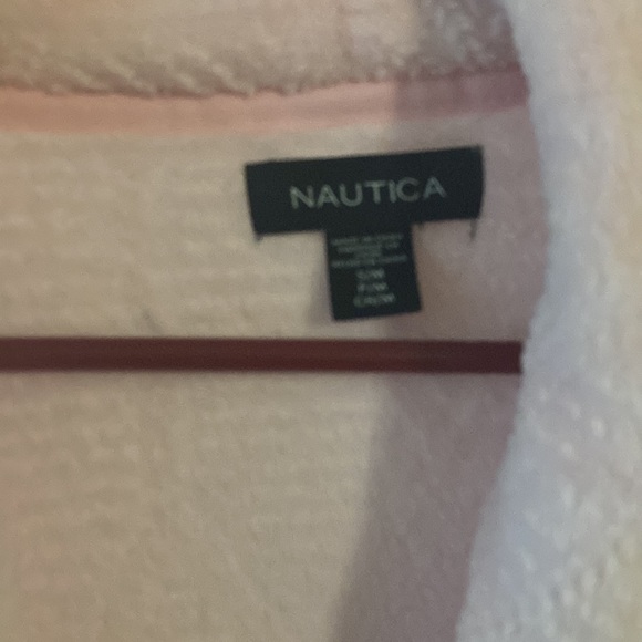 Euc nautica baby pink plush long bath robe - Picture 2 of 3